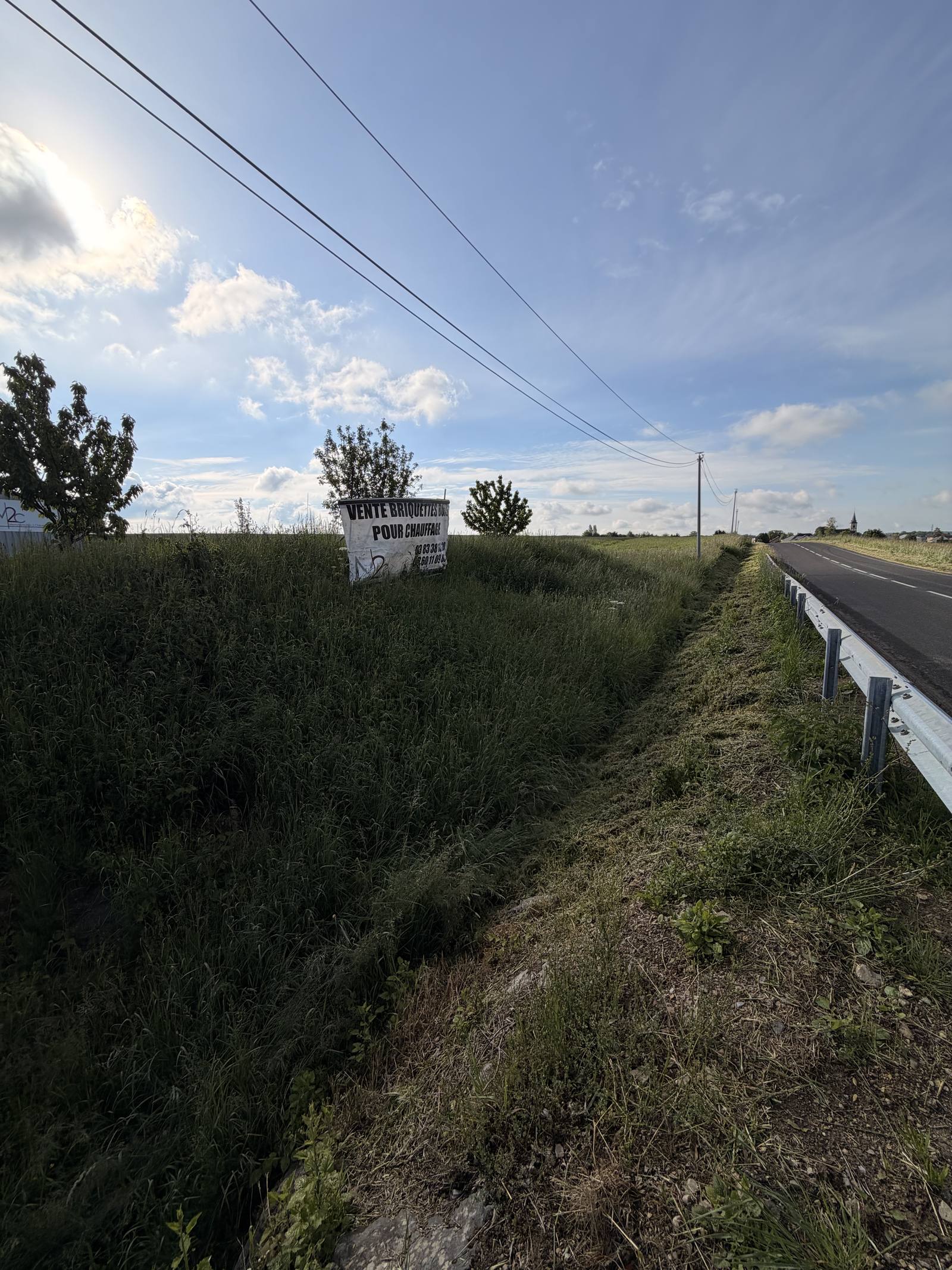 Avant chantier fauchage accotement